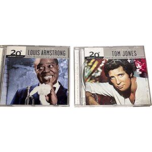 Louis Armstrong & Tom Jones CDs The Best Of 20th Century Masters